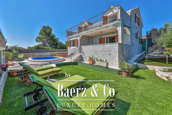 photo 3 The island of Drvenik traditional Dalmatian style villa with yard & swimming pool