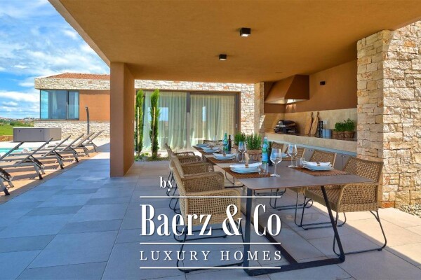 photo 8 Istria, Brtonigla, luxury stone villa 324 m2 with panoramic sea view