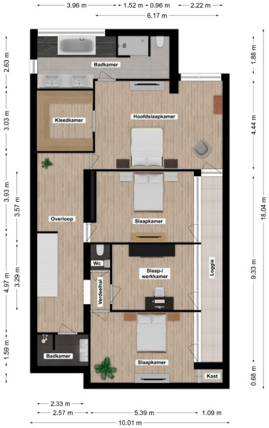 Floor Plan 3 - Parmentierstraat 25