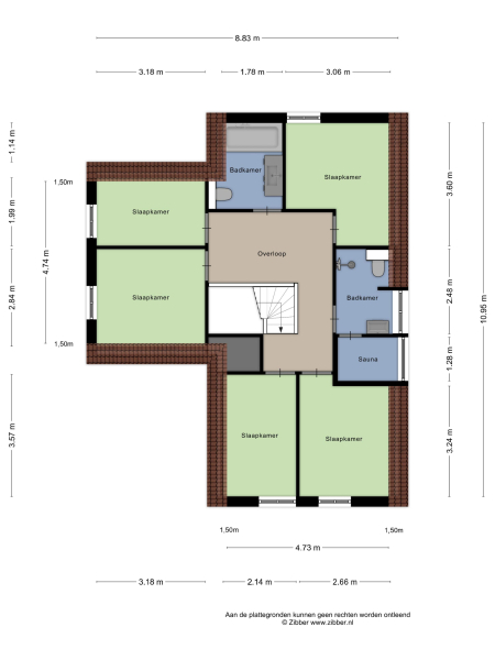 Floor Plan 3 - Zeedijk 2 434