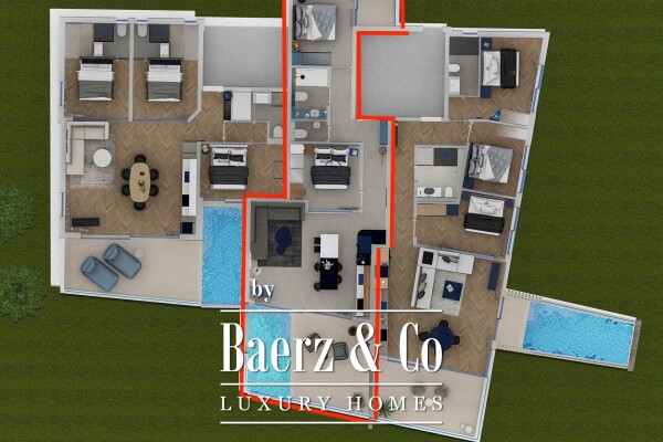 photo 8 Grebaštica, luxury penthouse, with a pool and a sea view, first row to the sea, 91.33 m²