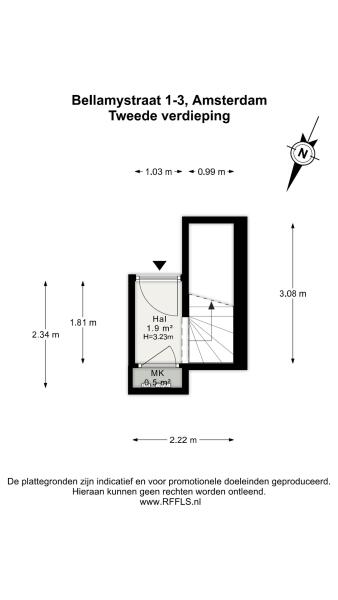 Floor Plan 1 - Bellamystraat 1 3