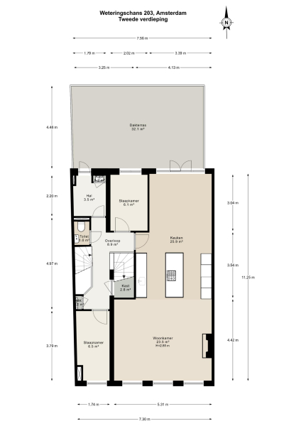 Floor Plan 3 - Weteringschans 203