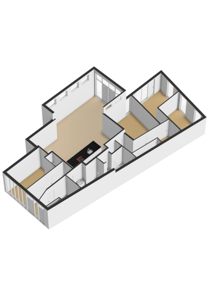 Floor Plan 2 - Gasthuisstraat 2 c