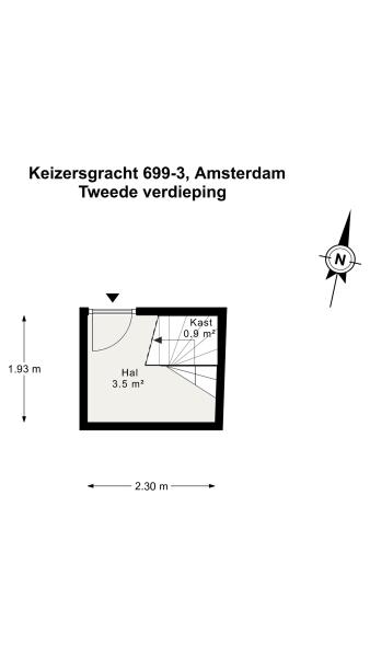 Floor Plan 1 - Keizersgracht 699 D