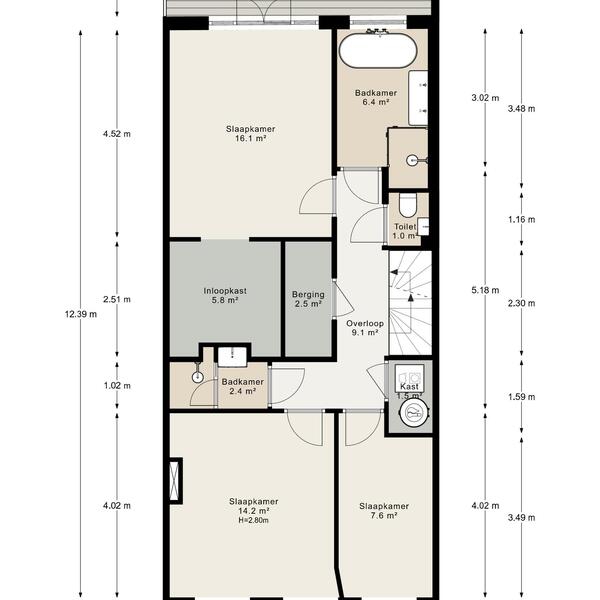 Floor Plan 3 - Van Breestraat 122 2