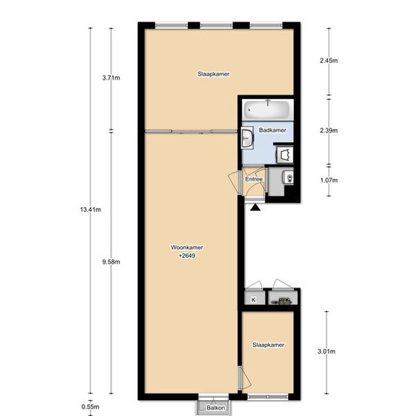 Floor Plan 1 - Tweede Jan Steenstraat 12 2