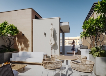 Classic Residence with Private Garden and Rooftop Pool