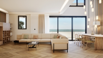 Expansive Duplex Penthouse with Panoramic Terraces and Open Sea Views