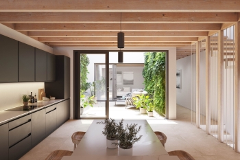 Grand patio residence with expansive interiors and rooftop living