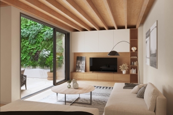 Grand patio residence with expansive interiors and rooftop living