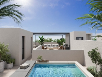 Grand patio residence with expansive interiors and rooftop living