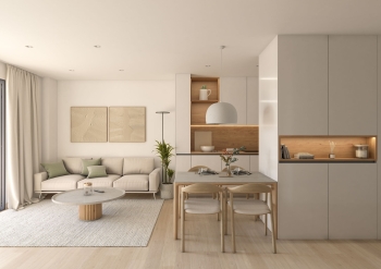 Penthouse with expansive terrace and open sea views