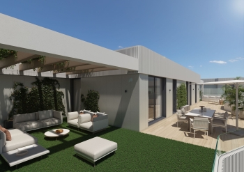 Penthouse with efficient layout and dual terraces