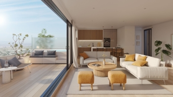 Penthouse with efficient layout and dual terraces