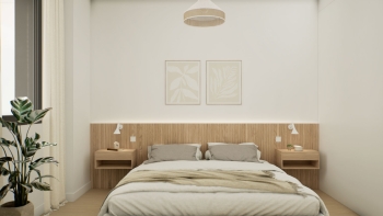 Compact penthouse with efficient layout and private terrace
